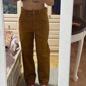 Everlane Women's Yellow and Gold Jeans